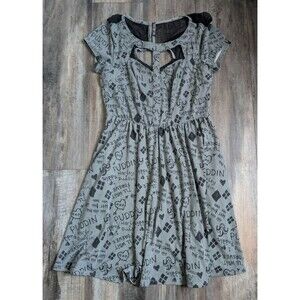 DC COMICS SUICIDE SQUAD HARLEY QUINN GRAFITTI DRESS Medium HOT TOPIC